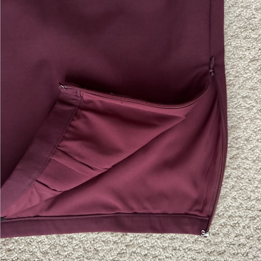 Talbots Red and Gold Pencil Skirt Knee-Length Workwear - Picture 4 of 7